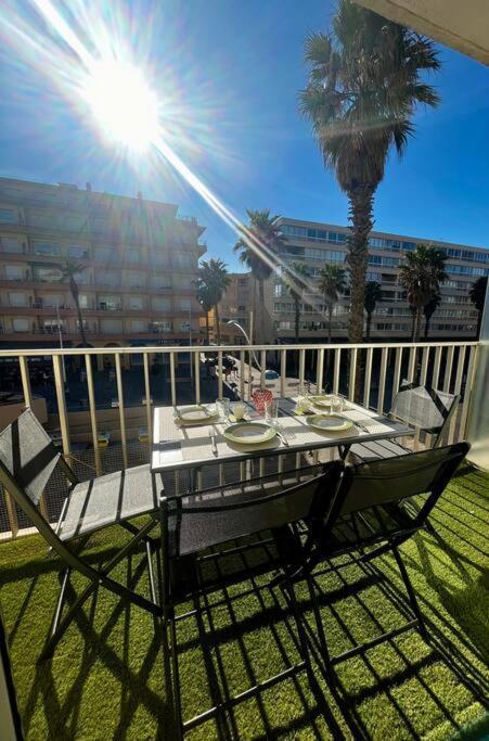 Appartement 20 Mts Plage, Pl Mediterranee, Vue Mer Parking Canet-en-Roussillon Bagian luar foto