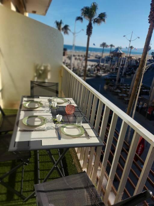 Appartement 20 Mts Plage, Pl Mediterranee, Vue Mer Parking Canet-en-Roussillon Bagian luar foto
