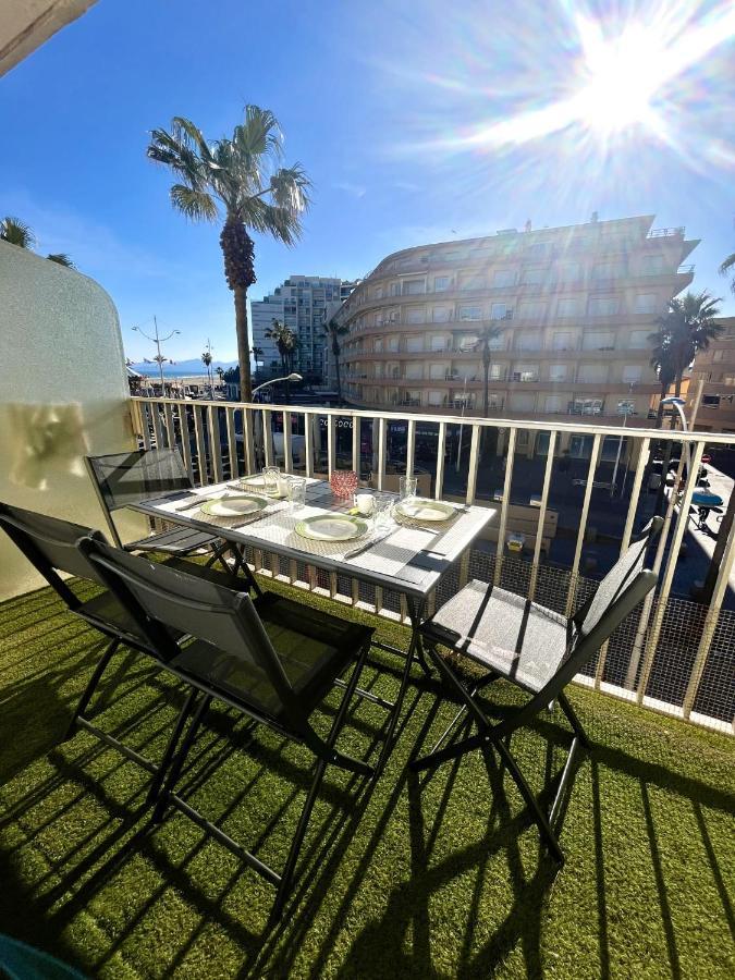 Appartement 20 Mts Plage, Pl Mediterranee, Vue Mer Parking Canet-en-Roussillon Bagian luar foto
