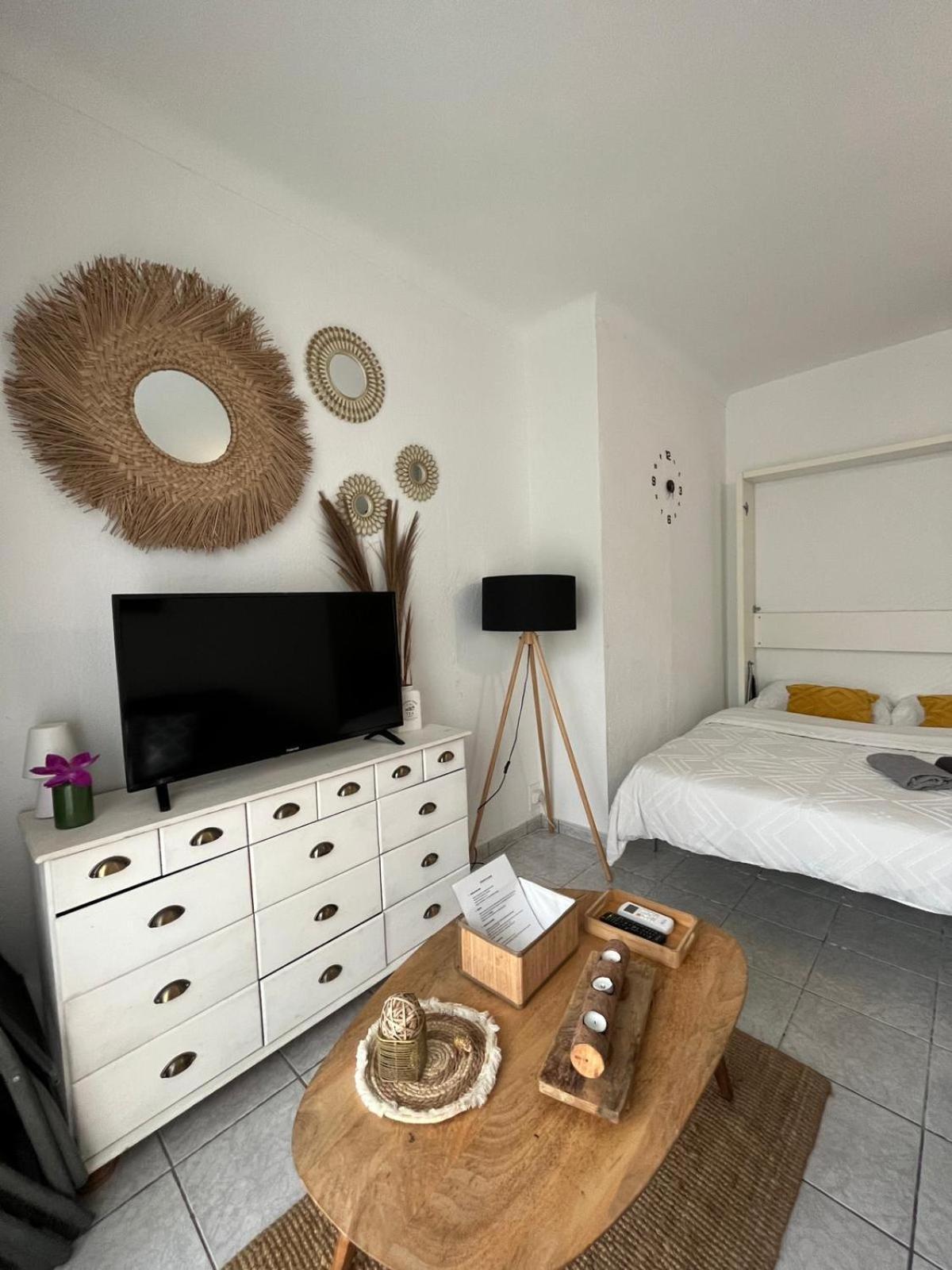 Appartement 20 Mts Plage, Pl Mediterranee, Vue Mer Parking Canet-en-Roussillon Bagian luar foto